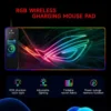 RGB Gaming Mouse Pad with 15W Wireless Charging