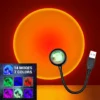 LED Sunset Projection Lamp – USB Mood Light