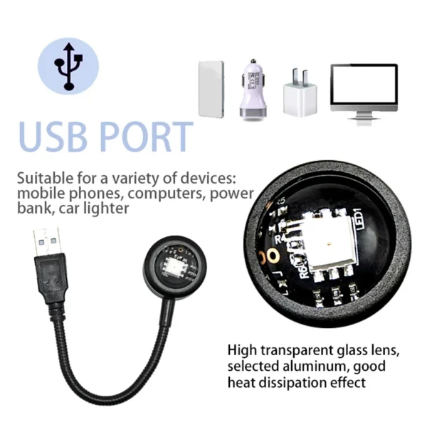 LED Sunset Projection Lamp – USB Mood Light