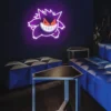 Gengar (Pokémon) LED Neon Sign – Dimmable USB Wall Light