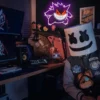 Gengar (Pokémon) LED Neon Sign – Dimmable USB Wall Light