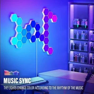 RGB Hexagonal Wall Lights – App-Controlled LED Panels